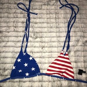 Stars & stripes bikini top-no padding